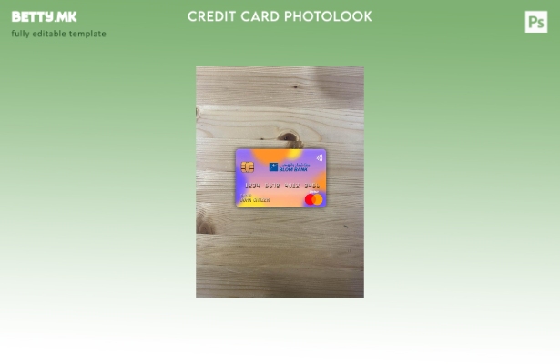 Модерен стил Египет Блом банка мастер картичка photolook преден шаблон